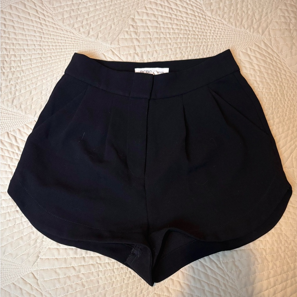 BCBGeneration black high waisted shorts